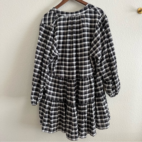Seafolly Austrailia Black and White Gingham Dress M/L - Picture 5 of 7